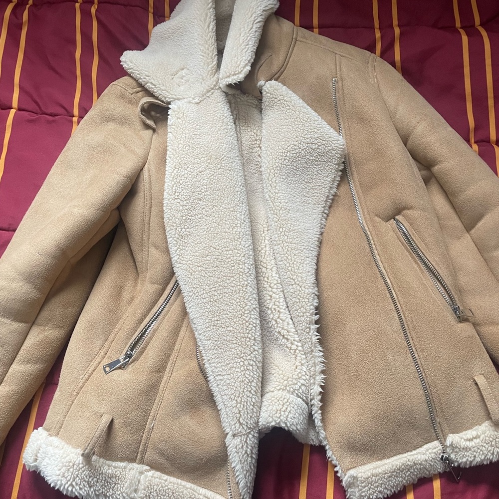 Biker jacket brown - Picture 3 of 4
